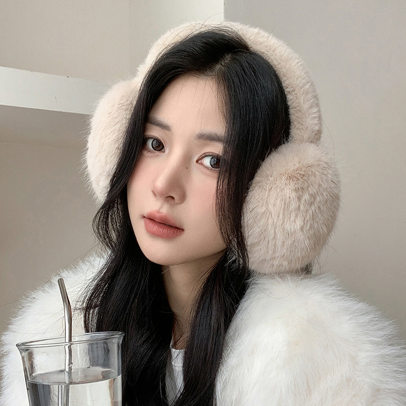 Earmuffs Foldable - Orejeras de felpa suave de Color