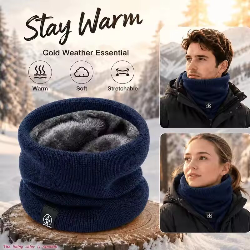 Bufanda de Cuello Tejida Cálid - Wool Scarf Men reseña y precio