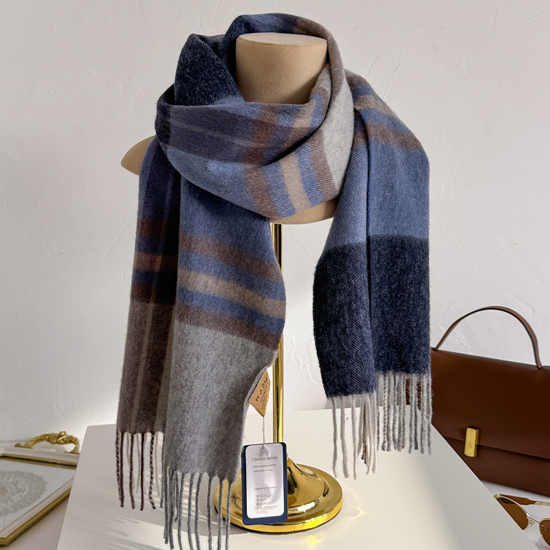 Bufanda a cuadros 100% lana pa - Wool Scarf Men reseña y precio